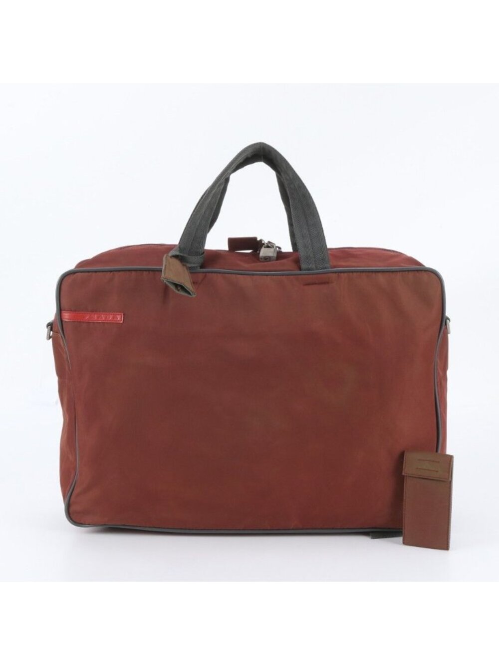 Prada Tessuto Nylon Boston Bag Tote Carry